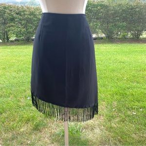Boutique Europa Asymmetrical fringe skirt